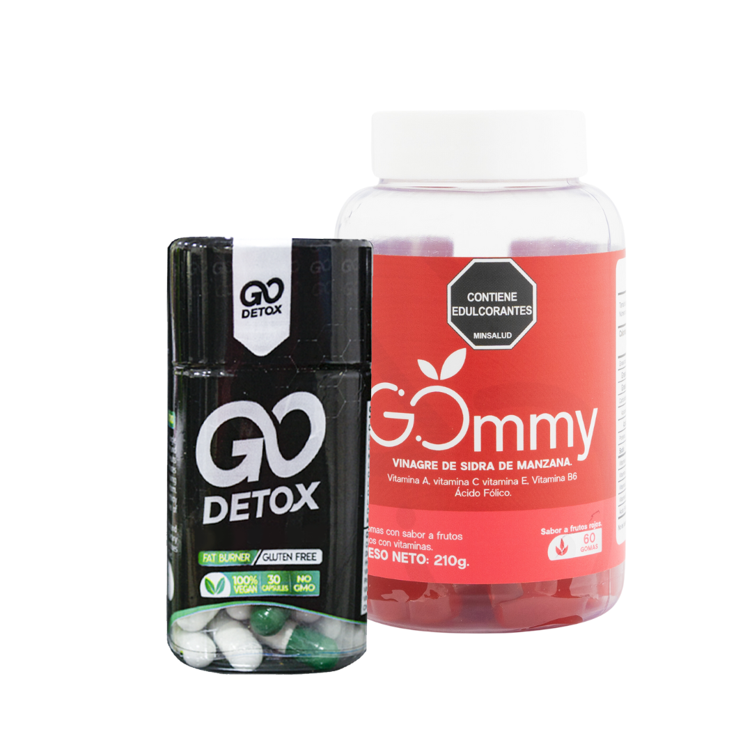 Combo Gomitas Vinagre de Manzana + Go Detox: Digestión, Detox y Bienestar