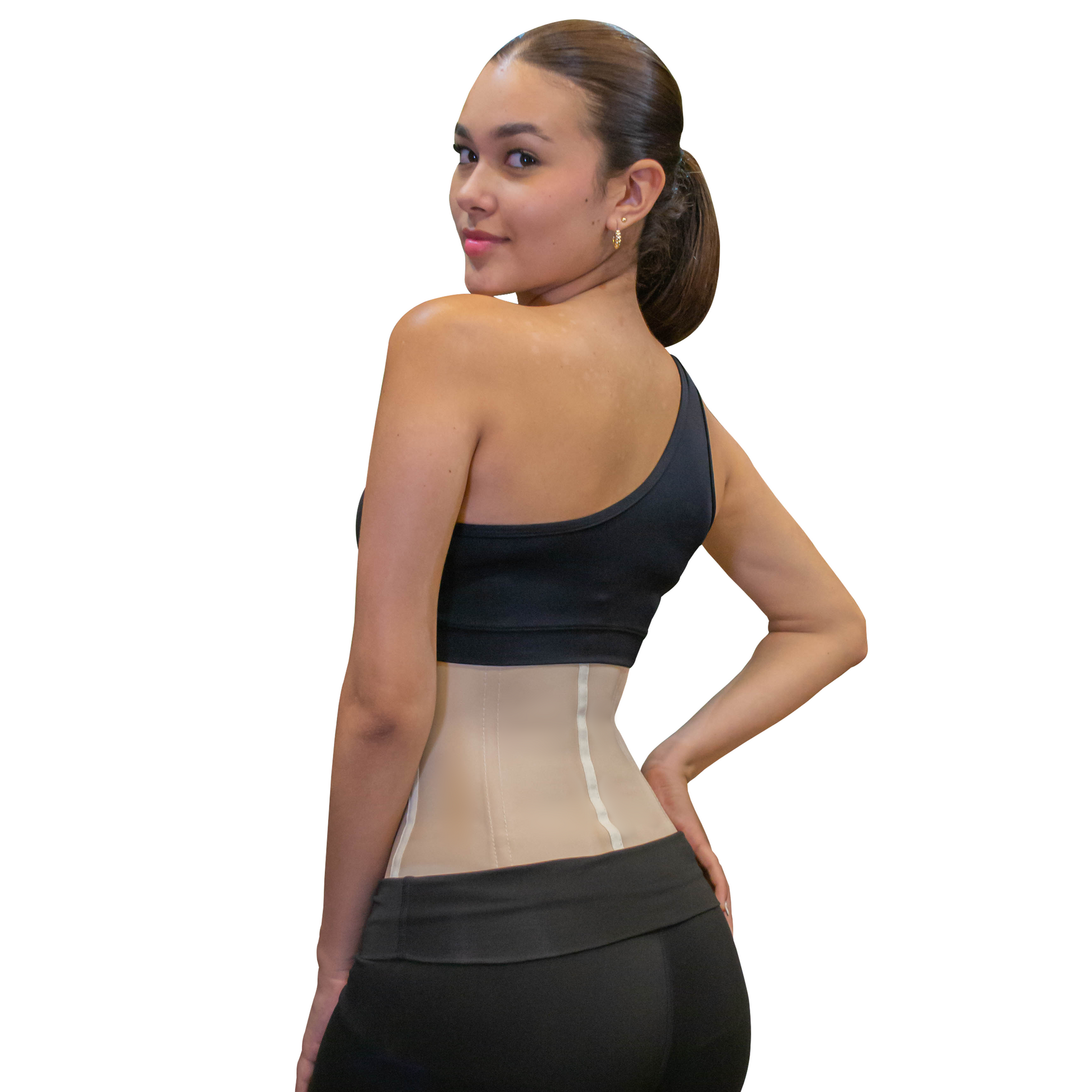 Cinturilla Colombiana Beige Deportiva en latex - MUNDO FIT USA