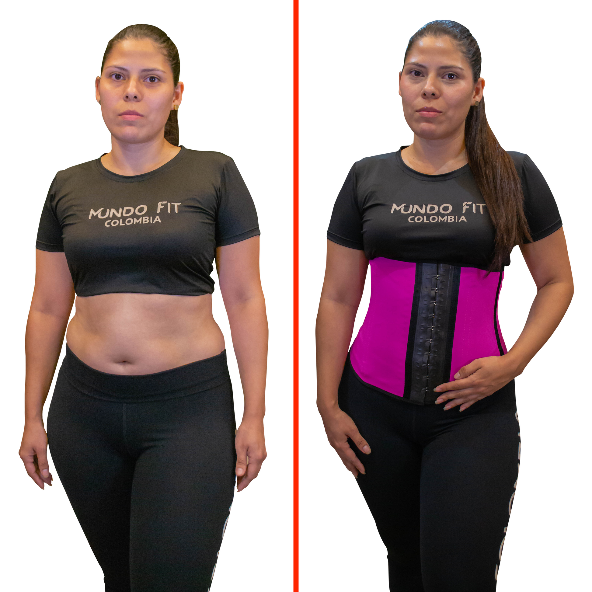 Cinturilla Colombiana Fucsia Deportiva en latex - MUNDO FIT USA