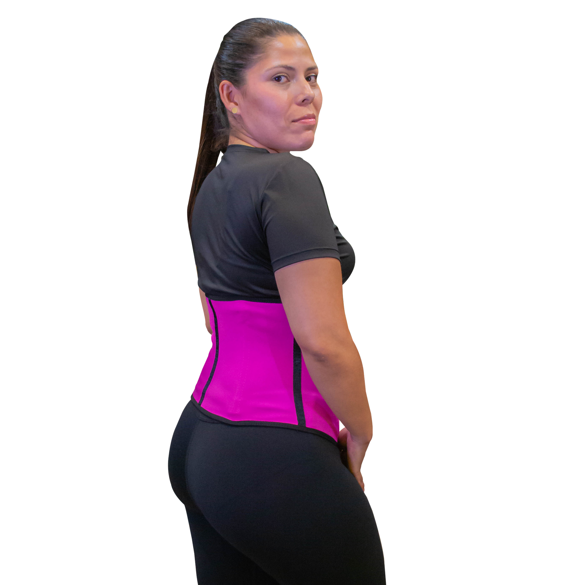 Cinturilla Colombiana Fucsia Deportiva en latex - MUNDO FIT USA
