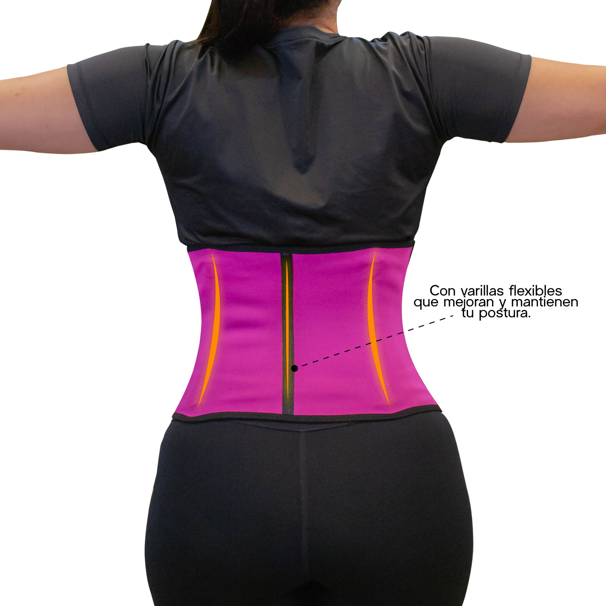 Cinturilla Colombiana Fucsia Deportiva en latex - MUNDO FIT USA