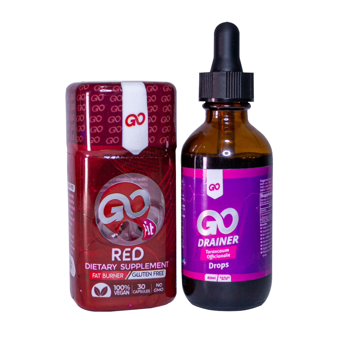 Kit GO FIT RED & Drainer - MUNDO FIT USA